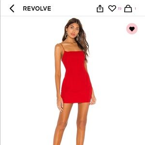Red dress from revolve